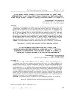 Nghiên cứu thực trạng và giải pháp thực hiện tiêu chí môi trường và an toàn thực phẩm trong xây dựng mô hình nông thôn mới xã Kim Quan, huyện Yên Sơn, tỉnh Tuyên Quang