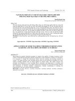 Vận dụng một số lý thuyết dạy học trong đổi mới phương pháp dạy học ở trường phổ thông