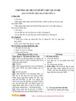 Giáo án Tin học 12 - Bài 10: Cơ sở dữ liệu quan hệ (Tiết 1)