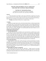 Phương pháp mở rộng âm vực giọng hát cho sinh viên ngành sư phạm âm nhạc