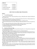 Case 2 Phân tích tài chính theo tình huống