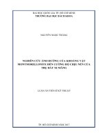 Nghiên cứu ảnh hưởng của khoáng vật montmorillonite đến cường độ chịu nén của trụ đất xi măng merged