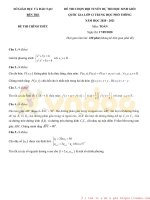 Đề thi chọn học sinh giỏi cấp quốc gia môn Toán lớp 12 năm học 2020-2021 – Sở Giáo dục và Đào tạo Bến Tre (Đề chính thức)