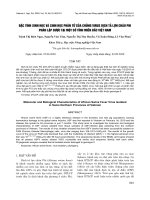 Đặc tính sinh học và sinh học phân tử của chủng virus dịch tả lợn châu phi phân lập được tại một số tỉnh miền Bắc Việt Nam