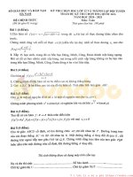 Đề thi chọn học sinh giỏi môn Toán lớp 12 năm học 2020-2021 – Sở Giáo dục và Đào tạo Hà Nam