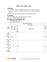 Giáo án Tin học 12 - Kiểm tra một tiết
