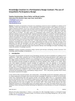 Knowledge creation in a participatory design context: The use of empathetic participatory design