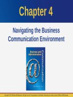 Lecture Business and administrative communication: Chapter 4 - Kitty O. Locker, Donna S. Kienzler