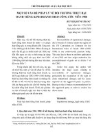 Một số vấn đề pháp lý về bồi thường thiệt hại danh tiếng kinh doanh theo Công ước viên 1980