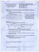 Đề thi học kỳ I năm học 2019-2020 môn Hệ thống truyền động servo (Đề số 1) - ĐH Sư phạm Kỹ thuật