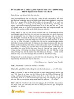 Đề thi giữa học kì 2 môn Ngữ văn lớp 12 năm học 2018-2019 – Trường THPT Nguyễn Chí Thanh