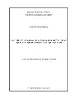 Các yếu tố văn hóa cấp cá nhân ảnh hưởng đến ý định mua thuốc không toa tại việt nam merged
