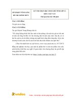 Đề thi học sinh giỏi cấp tỉnh môn Ngữ văn lớp 12 năm học 2018-2019 – Sở Giáo dục và Đào tạo Vĩnh Long (Đề chính thức)