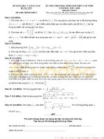 Đề thi chọn học sinh giỏi cấp tỉnh môn Toán lớp 12 năm học 2019-2020 – Sở Giáo dục và Đào tạo Hưng Yên (Đề chính thức)