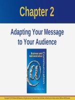 Lecture Business and administrative communication: Chapter 2 - Kitty O. Locker, Donna S. Kienzler