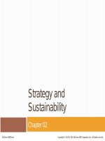 Lecture Operations and supply chain management: The Core (3/e) – Chapter 2: Strategy and sustainability