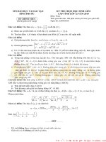 Đề thi chọn học sinh giỏi cấp tỉnh môn Toán lớp 12 năm học 2019-2020 - Sở Giáo dục và Đào tạo Bình Phước (Đề chính thức)