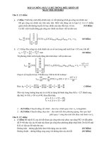 Đáp án đề thi cuối học kỳ I năm học 2014-2015 môn Hệ thống điều khiển số - ĐH Sư phạm Kỹ thuật