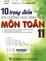 10 trọng điểm bồi dưỡng HSG môn toán 11 