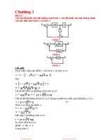 Bài tập Lý thuyết điều khiển tự động