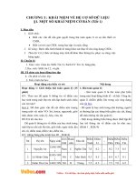 Giáo án Tin học 12 - Bài 1: Một số khái niệm cơ bản (Tiết 1)
