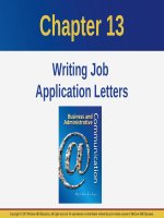 Lecture Business and administrative communication: Chapter 13 - Kitty O. Locker, Donna S. Kienzler