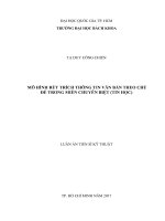 Mô hình rút trích thông tin văn bản theo chủ đề trong miền chuyên biệt (tin học) merged