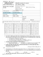 Đáp án đề kiểm tra học kỳ I năm học 2016-2017 môn Phương pháp kiểm tra đánh giá vật liệu - ĐH Sư phạm Kỹ thuật