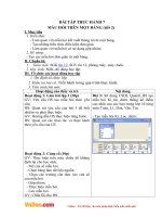 Giáo án Tin học 12 - Bài tập Thực hành 7 – Mẫu hỏi trên một bảng (Tiết 2)