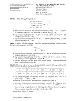 Đề thi học kỳ I năm học 2016-2017 môn Phương pháp tính (Đề 02) - ĐH Sư phạm Kỹ thuật