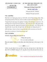 Đề thi chọn học sinh giỏi môn Ngữ văn lớp 12 năm học 2019-2020 – Sở Giáo dục và Đào tạo Quảng Trị (Đề chính thức)