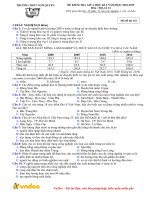 Đề kiểm tra giữa học kì 2 Địa lí 12 năm học 2018-2019 – Trường THPT Ngô Quyền (Mã đề 132)