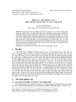 Trào lưu “thơ mông lung” trên thi đàn Trung Hoa nửa sau thế kỉ XX