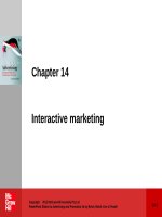 Lecture Advertising and promotion (2/e) – Chapter 14: Interactive marketing