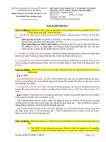 Đáp án đề thi cuối học kỳ II năm học 2019-2020 môn Quản lý chất lượng trang phục - ĐH Sư phạm Kỹ thuật