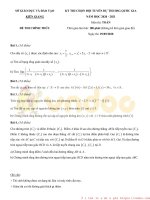 Đề thi chọn học sinh giỏi cấp quốc gia môn Toán lớp 12 năm học 2020-2021 – Sở Giáo dục và Đào tạo Kiên Giang (Đề chính thức)
