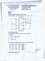 Đáp án đề thi học kỳ II năm học 2019-2020 môn Hệ thống truyền động Servo (Đề số 1) - ĐH Sư phạm Kỹ thuật
