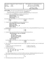 Đề thi môn công nghệ CAD/CAM - CNC cơ bản (Đề số 1) - ĐH Sư phạm Kỹ thuật