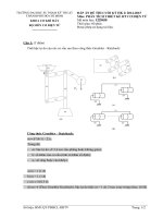 Đáp án đề thi học kỳ II năm học 2014-2015 môn Phân tích thiết kế hệ thống cơ điện tử - ĐH Sư phạm Kỹ thuật