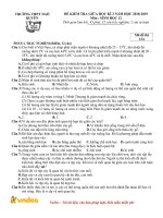 Đề kiểm tra giữa học kì 2 môn Sinh học lớp 12 năm học 2018-2019 – Trường THPT Ngô Quyền (Mã đề 134)
