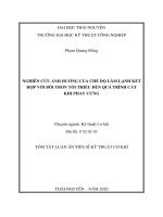 Nghiên cứu ảnh hưởng của chế độ làm lạnh tích cực kết hợp với bôi trơn tối thiểu đến quá trình cắt khi phay cứng (tt) 