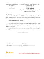 Đề thi chọn học sinh giỏi cấp tỉnh môn Ngữ văn lớp 12 năm học 2018-2019 - Sở Giáo dục và Đào tạo Hải Dương (Đề chính thức)