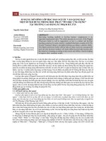 Áp dụng mô hình lớp học đảo ngược vào giảng dạy một số nội dung trong học phần “Tin học ứng dụng” tại trường Cao đẳng Sư phạm Hà Tây