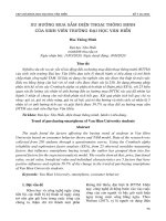 Xu hướng mua sắm điện thoại thông minh của sinh viên trường Đại học Văn Hiến