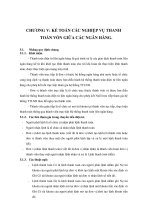 Bài giảng Kế toán ngân hàng - Chương 5: Kế toán các nghiệp vụ thanh toán vốn giữa các ngân hàng