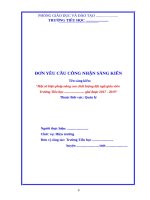(TH) Sáng kiến  Một số biện pháp nâng cao chất lượng đội ngũ giáo viên