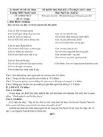 Đề thi học kì 1 môn Ngữ văn 12 năm 2019-2020 có đáp án - Trường THPT Marie Curie