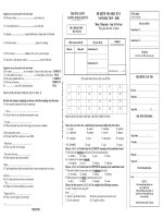 Đề thi học kì 1 môn Tiếng Anh 10 năm 2019-2020 có đáp án - Trường THPT Lương Ngọc Quyến (Khối cơ bản)