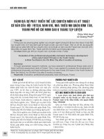 Đánh giá sự phát triển thể lực chuyên môn và kỹ thuật cơ bản của đội Futsal nam U10, nhà thiếu nhi quận Bình Tân, thành phố Hồ Chí Minh sau 6 tháng tập luyện