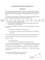 Ôn tập kiểm tra giữa kì 1 môn Vật lí lớp 10